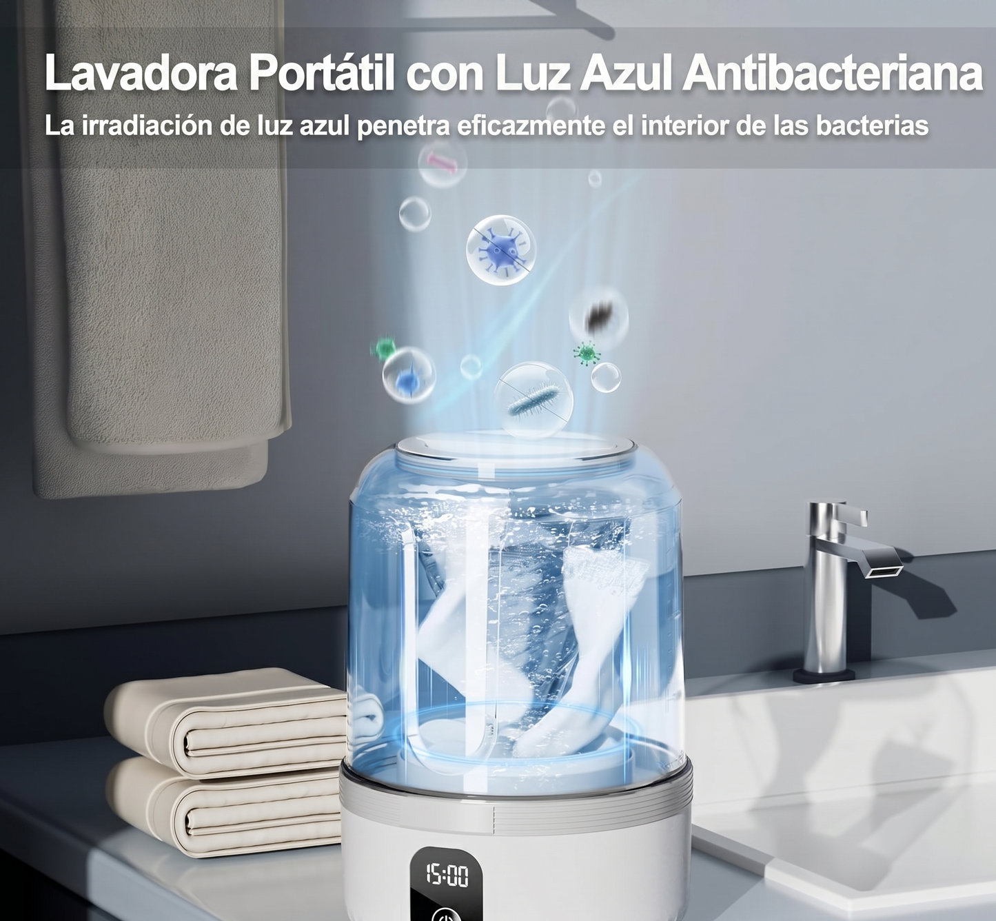 Mini Lavadora Portátil